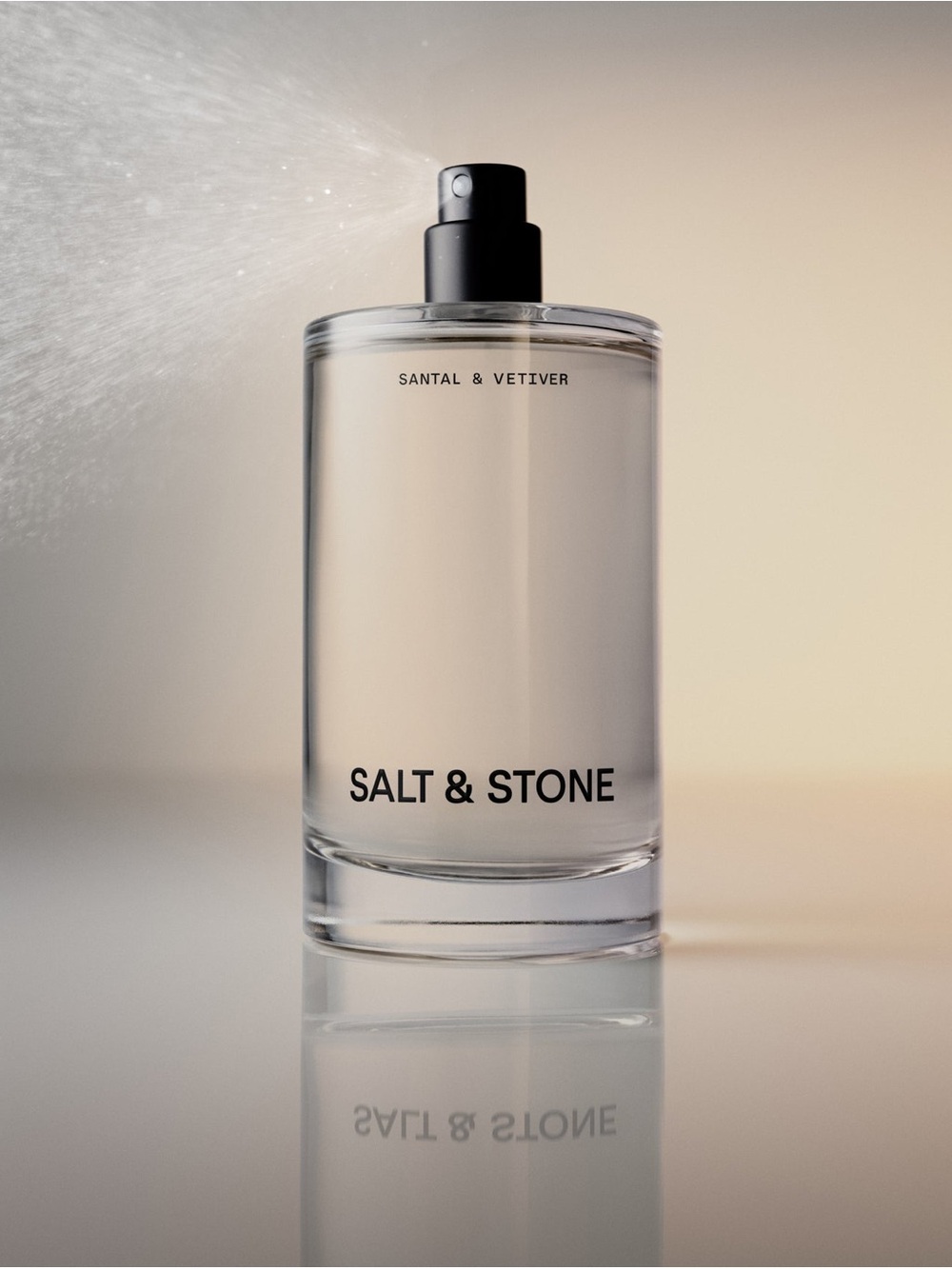 Salt & Stone Santal & Vetiver Body Mist — Clear Bottle